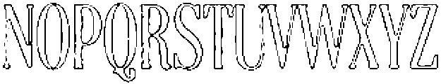 ATP Relave Outline otf (400) Font UPPERCASE