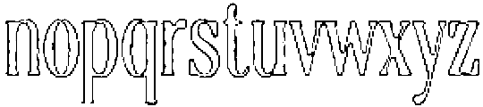 ATP Relave Outline otf (400) Font LOWERCASE