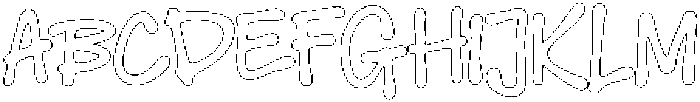 ATP Tobeloved Outline otf (400) Font UPPERCASE