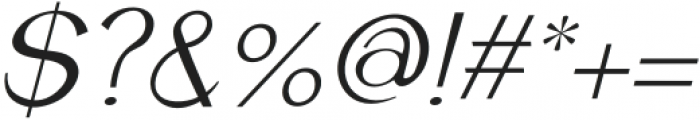 Atelier Display Italic otf (400) Font OTHER CHARS