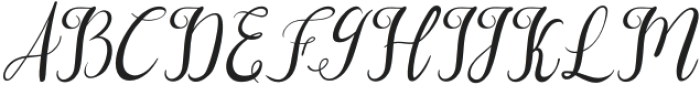 Athea-Italic otf (400) Font UPPERCASE