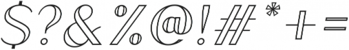 Athena Inline Italic ttf (400) Font OTHER CHARS