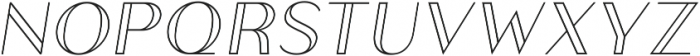 Athena Inline Italic ttf (400) Font UPPERCASE