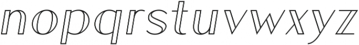 Athena Inline Italic ttf (400) Font LOWERCASE