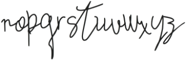 Athenia Signature Regular otf (400) Font LOWERCASE