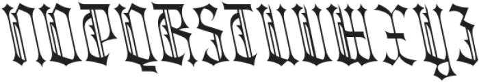 Atheris Reverse Italic otf (400) Font UPPERCASE