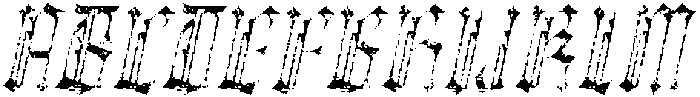 Atheris Stamp Italic otf (400) Font UPPERCASE