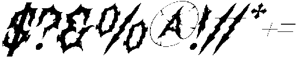 Atherna Oblique otf (400) Font OTHER CHARS