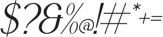 Athiva Italic otf (400) Font OTHER CHARS