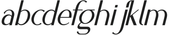 Athiva Italic otf (400) Font LOWERCASE