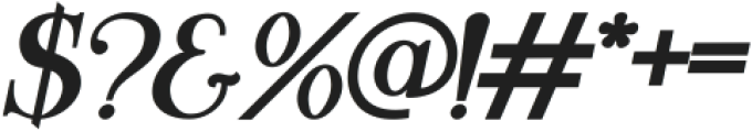 Athiya Bold Italic otf (700) Font OTHER CHARS