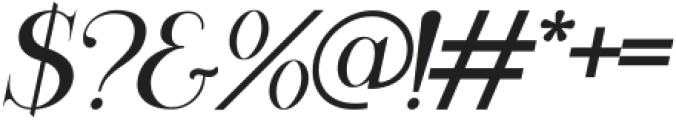 Athiya Italic otf (400) Font OTHER CHARS