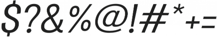Atiga Medium Italic otf (500) Font OTHER CHARS