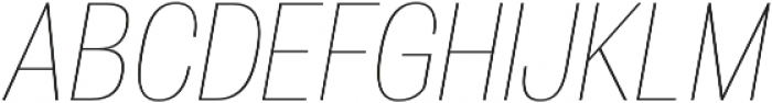 Atiga Thin Italic otf (100) Font UPPERCASE