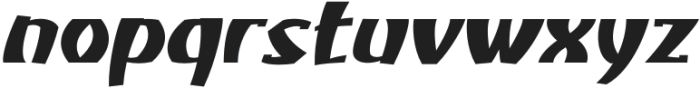 Atiku Bold Slanted otf (700) Font LOWERCASE