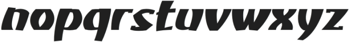 Atiku Extra Bold Slanted otf (700) Font LOWERCASE