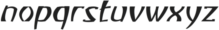 Atiku Extra Light Slanted otf (200) Font LOWERCASE