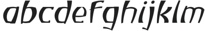 Atiku Thin Slanted otf (100) Font LOWERCASE