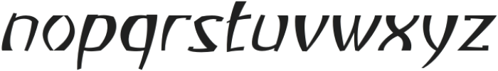 Atiku Thin Slanted otf (100) Font LOWERCASE