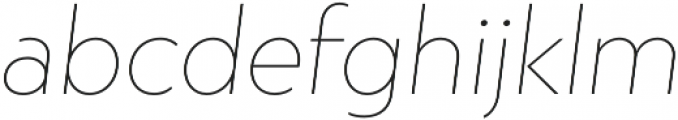 Atlan Thin It otf (100) Font LOWERCASE