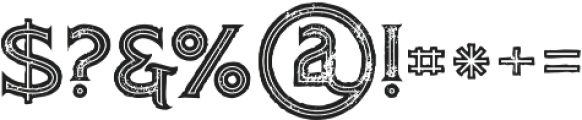 Atlantis Inline Grunge otf (400) Font OTHER CHARS