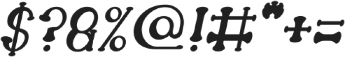Atomic Bold Italic otf (700) Font OTHER CHARS
