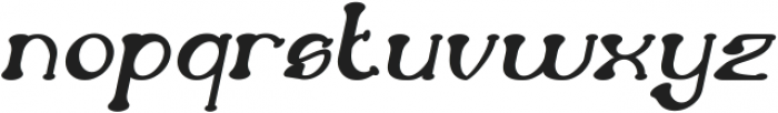 Atomic Bold Italic otf (700) Font LOWERCASE