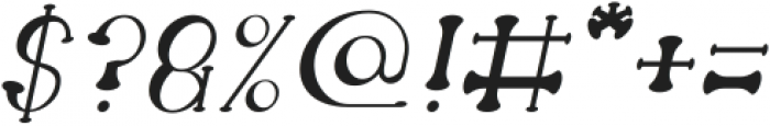 Atomic Italic otf (400) Font OTHER CHARS