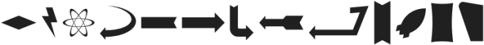 Atompunk Symbols Regular otf (400) Font LOWERCASE
