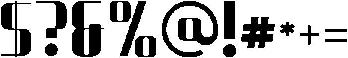 Atrago otf (400) Font OTHER CHARS