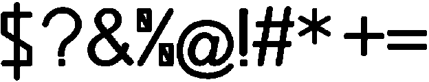 Attack otf (400) Font OTHER CHARS
