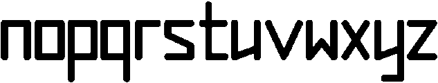 Attack otf (400) Font LOWERCASE
