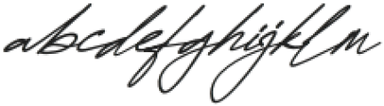 Attallia Signature Italic otf (400) Font LOWERCASE