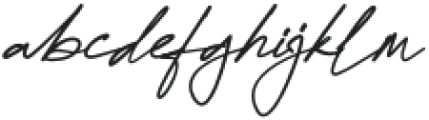 Attallia Signature Regular otf (400) Font LOWERCASE