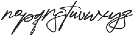 Attallia Signature Regular otf (400) Font LOWERCASE