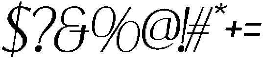 Attelier Italic otf (400) Font OTHER CHARS