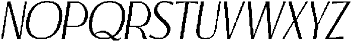 Attelier Italic otf (400) Font UPPERCASE