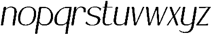 Attelier Italic otf (400) Font LOWERCASE