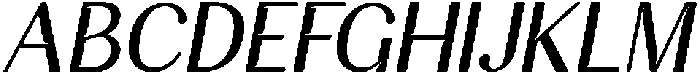 Aturia Italic otf (400) Font UPPERCASE