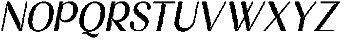 Aturia Italic otf (400) Font UPPERCASE
