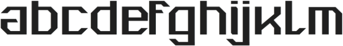 athecno Regular otf (400) Font LOWERCASE