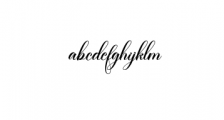 Athan ScriptFont.otf Font LOWERCASE