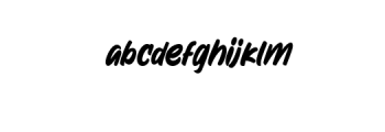 Attractype Reborn.otf Font LOWERCASE