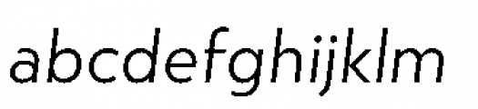 Atlan Light Italic Font LOWERCASE