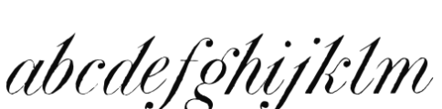 Atlas Italic Font LOWERCASE