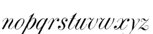 Atlas Italic Font LOWERCASE