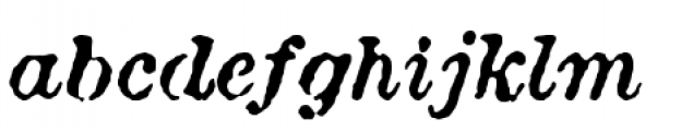 Attic Antique Italic Font LOWERCASE