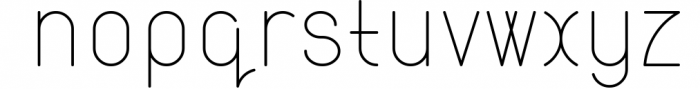 ATLAS clean modern sans typeface. Font LOWERCASE