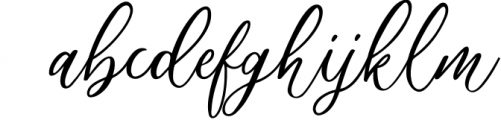 Athalia - Modern Calligraphy Script Font LOWERCASE