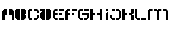 ATRON Stencil Font LOWERCASE